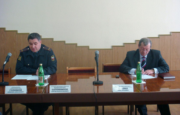 Пресс-конференция в УВД