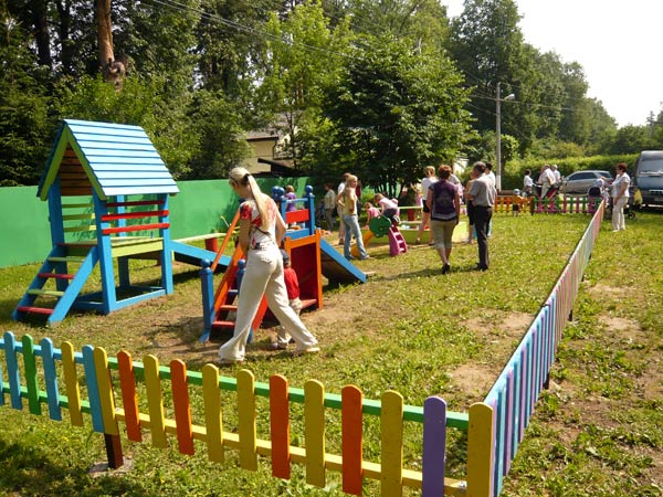 Открытие детской площадки в Клязьме