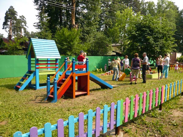 Открытие детской площадки в Клязьме