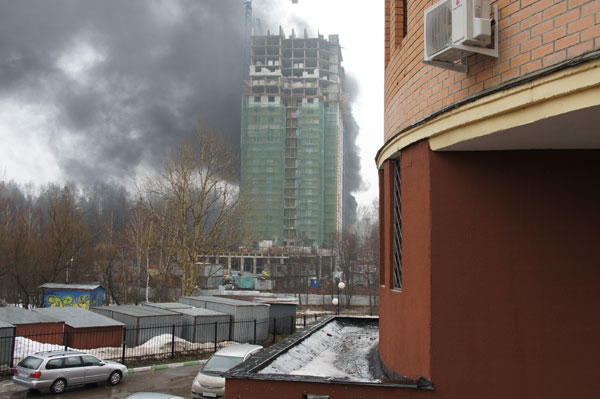 Пожар в Победителе