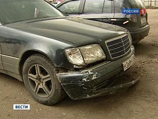 Мерседес нарушителя Мерседес нарушителя