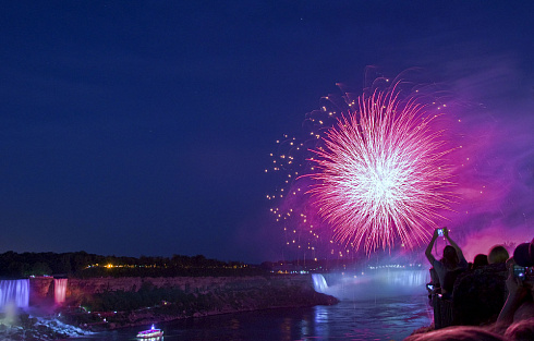 Niagara Falls. Night.